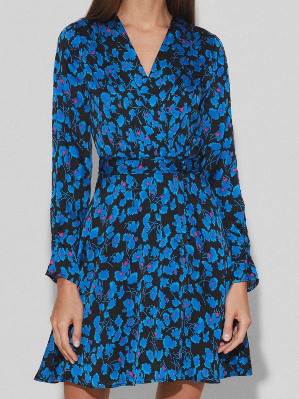 NWT Equipment Femme Collie Faux Wrap Crepe de Chine Floral Dress Medium